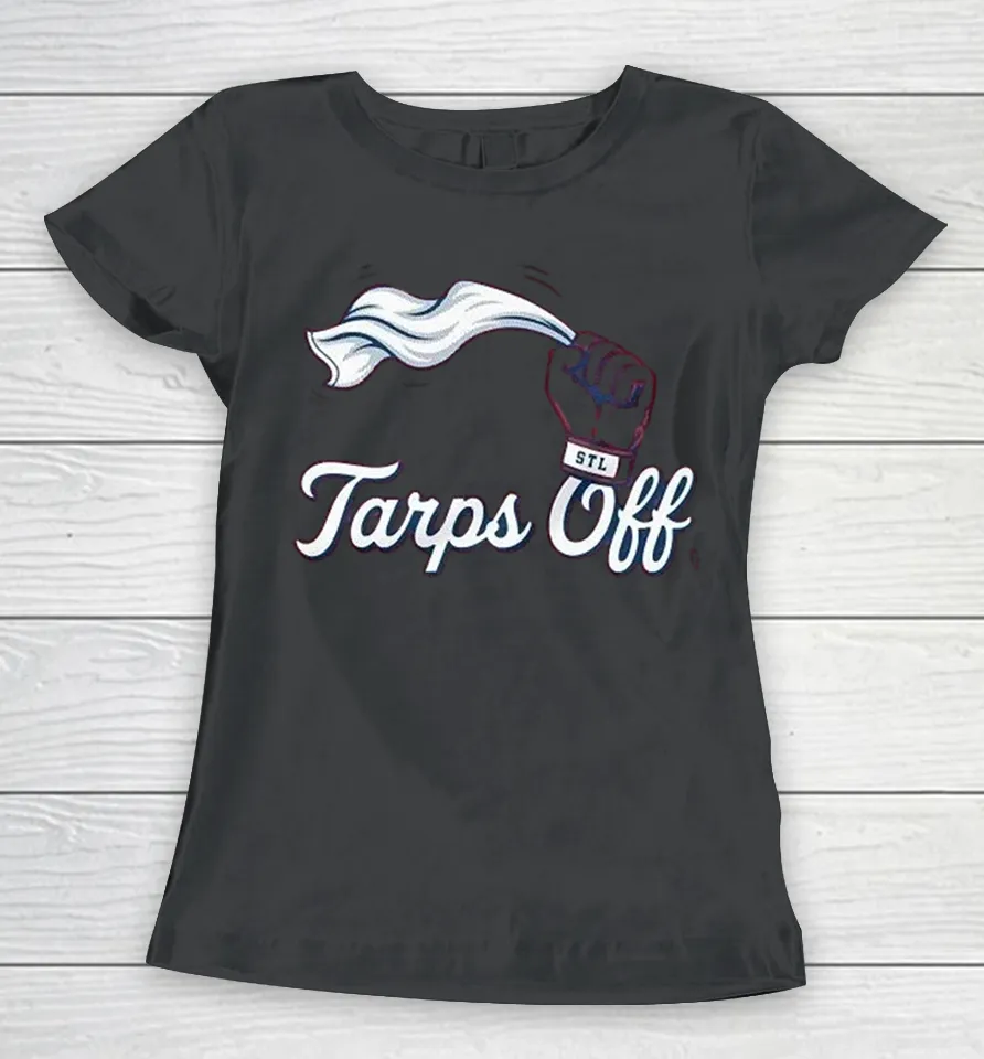 St Louis Cardinals Tarps Off Hand Women T Shirt