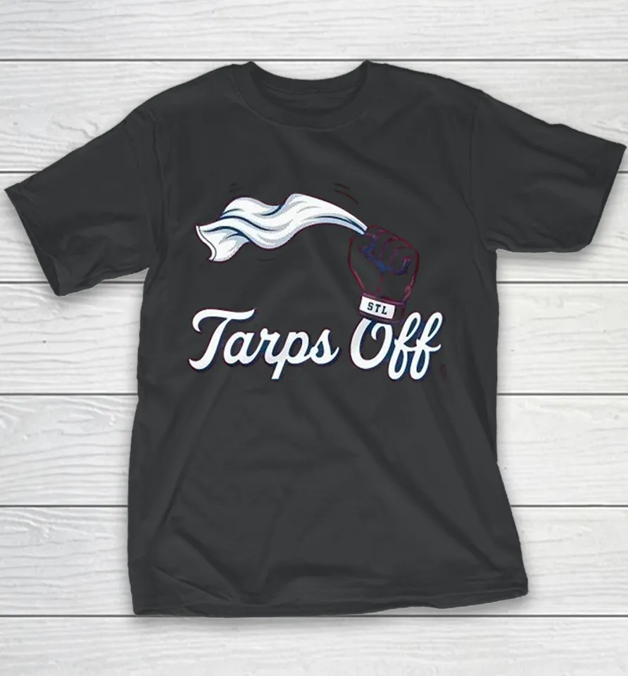 St Louis Cardinals Tarps Off Hand Youth T Shirt