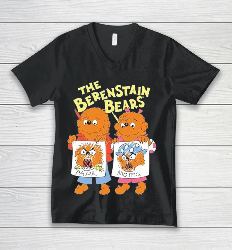 The Berenstain Bears Papa And Mama V-Neck T Shirt