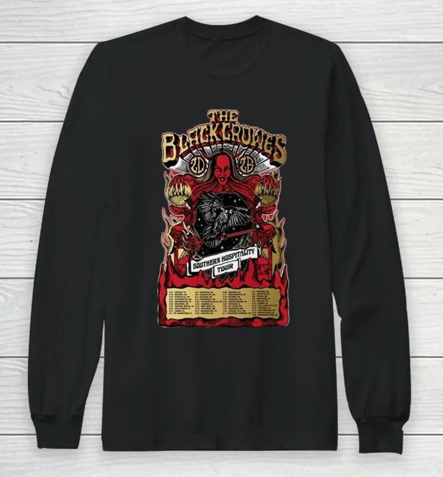 The Black Crowes Southern Hospitality Tour 2026 Dates Long Sleeve T Shirt