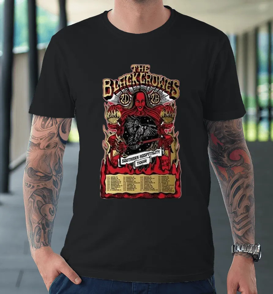 The Black Crowes Southern Hospitality Tour 2026 Dates Premium T Shirt
