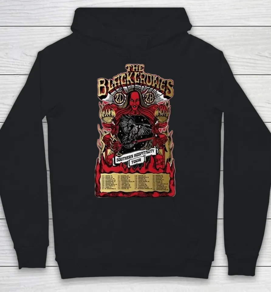 The Black Crowes Southern Hospitality Tour 2026 Dates Hoodie