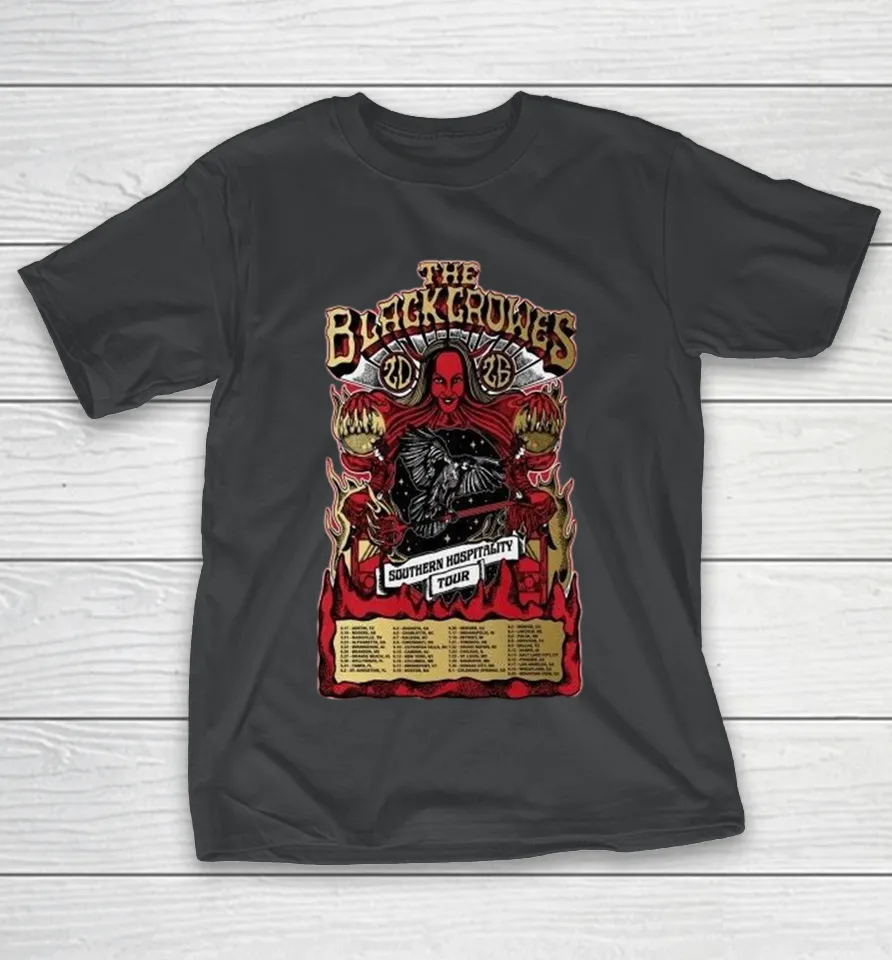 The Black Crowes Southern Hospitality Tour 2026 Dates T Shirt