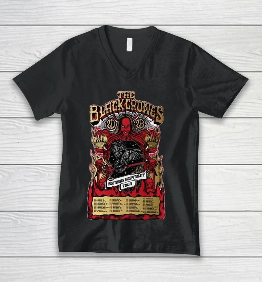 The Black Crowes Southern Hospitality Tour 2026 Dates V-Neck T Shirt