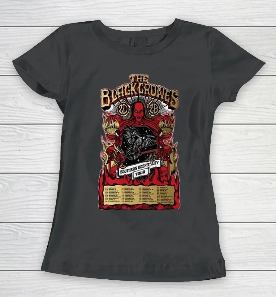 The Black Crowes Southern Hospitality Tour 2026 Dates Women T Shirt