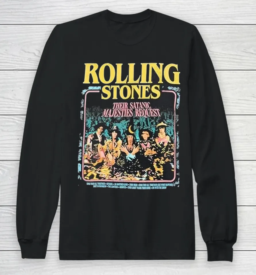 The Rolling Stones Their Satanic Majesties Request Long Sleeve T-Shirt The Rolling Stones Their Satanic Majesties Request Long Sleeve T-Shirt