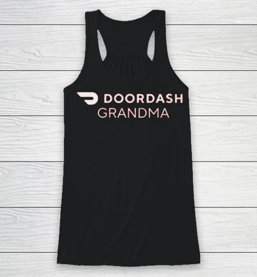 Trump DoorDash Grandma Racerback Tank