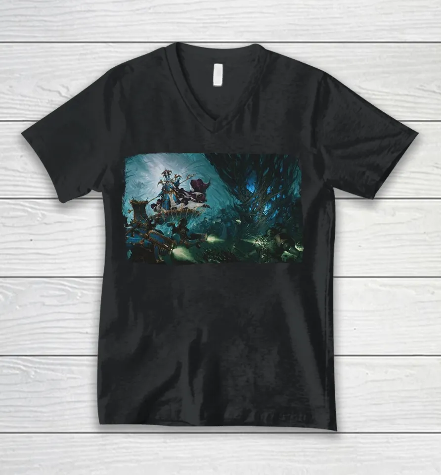 Warhammer 40,000 Thousand Sons Landscape V-Neck T Shirt