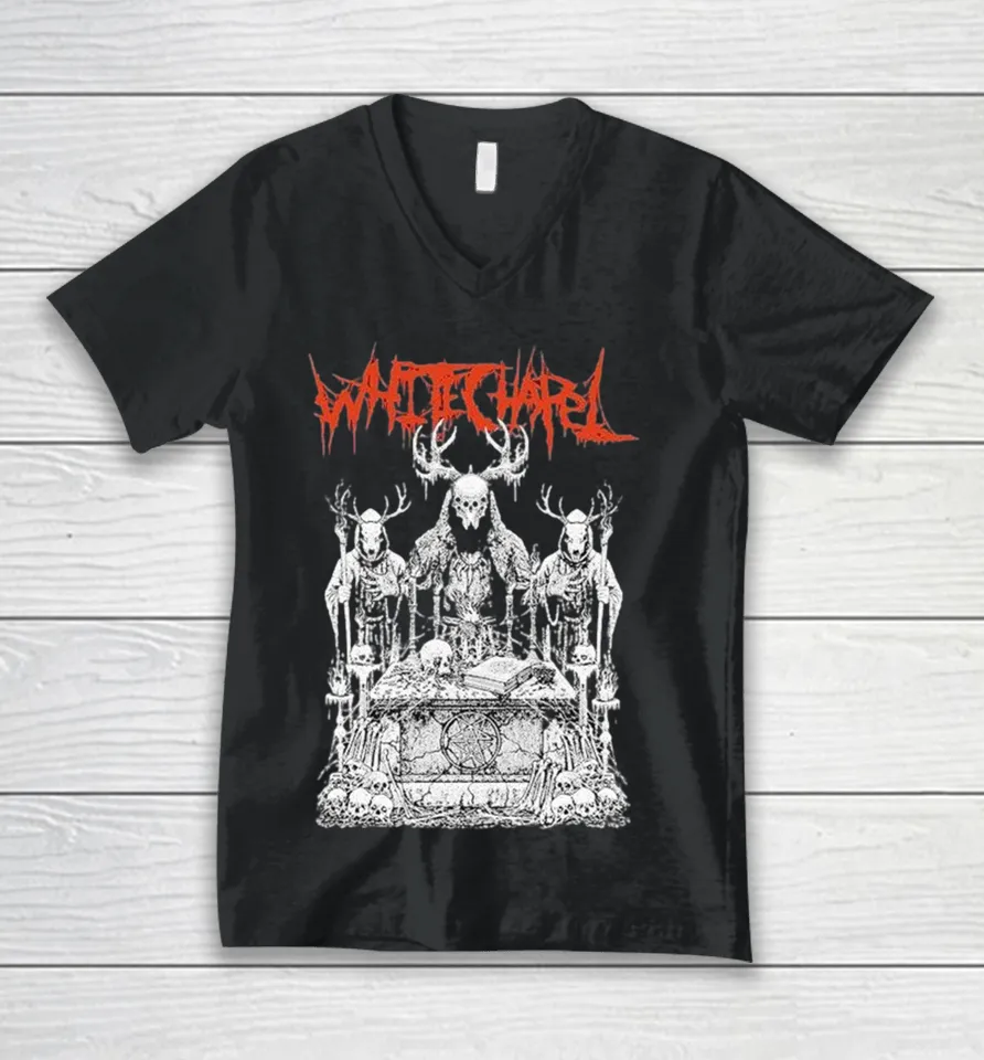 Whitechapel Cult Altar V-Neck T Shirt