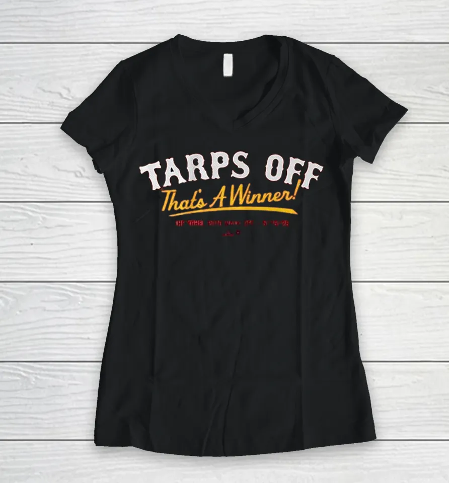 Yohel Pozo The Tarps Off That’s A Winner The Walk-Off 5 15 2026 Women V-Neck T Shirt